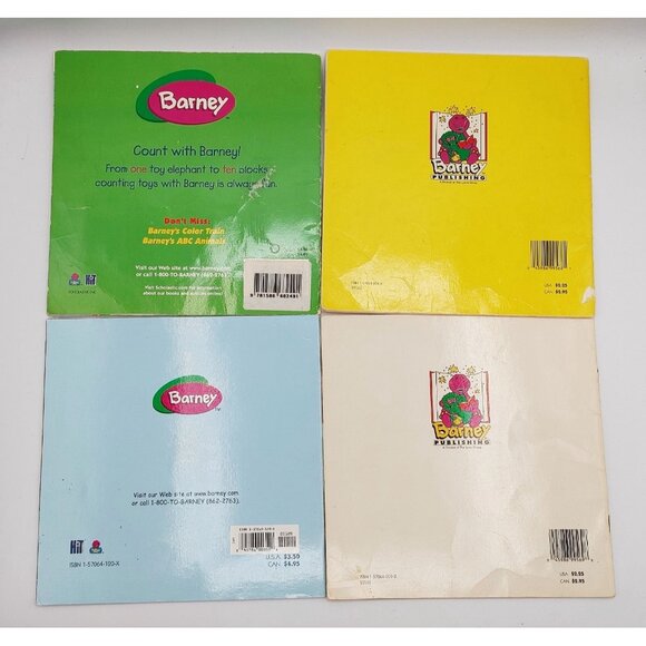 Lot of 6 Barney The Purple Dinosaur Books 90s Vintage Paperback Books - Picture 3 of 5
